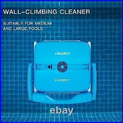 130W Cordless Automatic Robotic Swimming Pool Cleaner with 4x Brushes Wall Climb