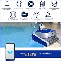 14-18m³/H Automatic Swimming Pool Inground Robotic Pool Cleaner RC, Blue