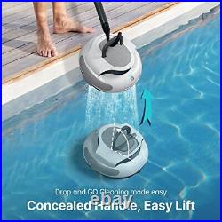 2024 New- Robot Pool Cleaner, Cordless Pool Automatic Vacuum, 5000mAh Gray
