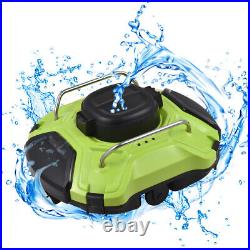 30W Automatic Cordless Robotic Pool Cleaner IPX8 914 Sq. Ft 5000mAh Battery H5G8