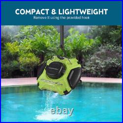 30W Automatic Cordless Robotic Pool Cleaner IPX8 914 Sq. Ft 5000mAh Battery H5G8