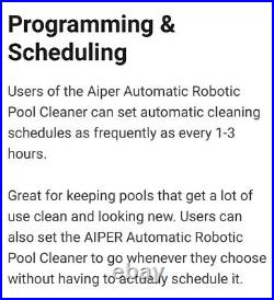 AIPER Automatic Robotic Pool Cleaner Not functioning correctly