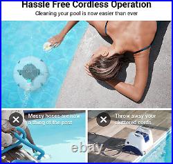 AIPER Cordless Automatic Robotic Pool Cleaner, Strong Suction with Dual Motors