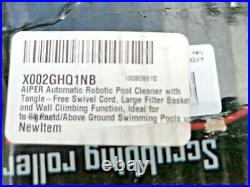 AIPER HJ 2052 Automatic Robotic Pool Cleaner Tangle-Free Swivel Cord DEMO