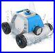 Above Ground Pool Cleaner Robot Vacuum 90mins Cordless Automatic Vacuum Blue