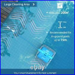 Above Ground Swimming Pool Robotic Automatic Vacuum Cleaner with 50 ft. Power Cord