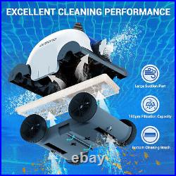 Ausono Cordless Automatic Robotic In Ground & Above Ground Swimming Pool Cleaner