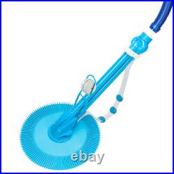 Auto Swimming Pool Cleaner with 10pcs Durable Hose Blue
