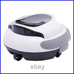 Automatic Cordless Robotic Pool Cleaner Suction f/ Above/in-Ground swimming Pool