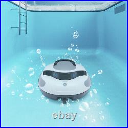 Automatic Pool Cleaning Robot Above/ in-Ground Cordless Robotic Vacuum Cleaner