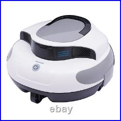 Automatic Pool Vacuum Cleaner Robotic Cordless Dual-Motor with LED Indicator