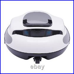 Automatic Pool Vacuum Cleaner Robotic Cordless Dual-Motor with LED Indicator