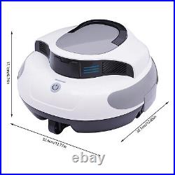 Automatic Pool Vacuum Cleaner Robotic Cordless Dual-Motor with LED Indicator USA