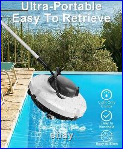 Automatic Pool Vacuum for Above Ground Pools, Cordless Robotic Pool Cleaner Dual