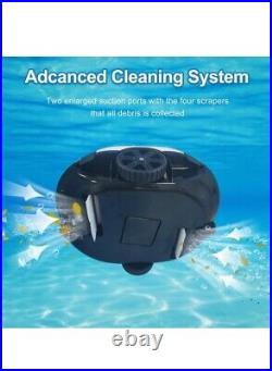 Automatic Robotic Pool Cleaner, Cordless Pool Vacuum Cleaner, Powerful Suction