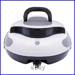 Automatic Robotic Pool Cleaner Pool Vacuum Cordless Fit Above Ground Pools