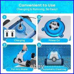 Automatic Robotic Pool Cleaner new, easy, waterproof, rechargeable battery