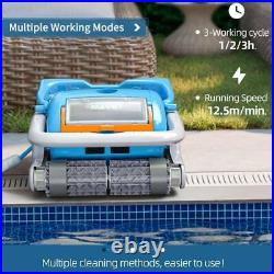 Automatic Robotic Pool Cleaner with Large Filter Basket / App Control Function New