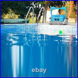 Automatic Robotic Pool Vacuum Cleaner with Filter Basket /Tangle-Free Swivel Cord