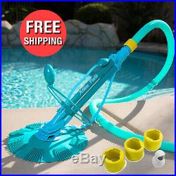 Automatic Swimming Pool Vacuum Cleaner Ground Above Ground w Complete Hose Set