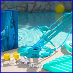 Automatic Swimming Pool Vacuum Cleaner Ground Above Ground w Complete Hose Set
