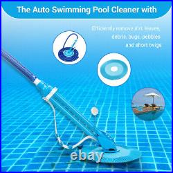 Automatic Swimming Pool Vacuum Cleaner Hover Climb Wall with Hose In Ground