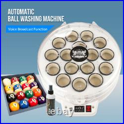Billiard Ball Cleaner Machine Pool 16 balls Snooker 22 Balls Clean Automatic