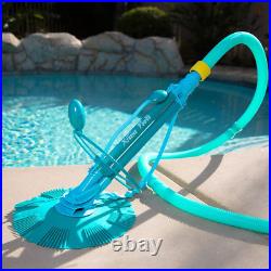 Blue Green Automatic Suction Vacuum Climb Wall Pool Cleaner Sweeper in Ground