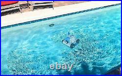 Cordless Automatic Pool Cleaner, 90 min Cycle IPX8 Robotic Vacuum, 5000mAh Batta