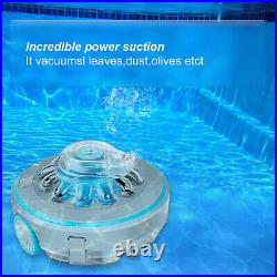 Cordless Automatic Pool Cleaner IPX8 Waterproof Strong Suction Pool Robot US