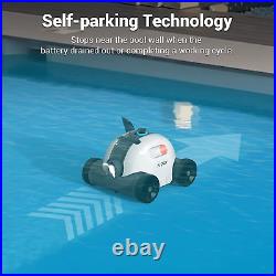 Cordless Automatic Pool Cleaner Rechargeable Robotic Pool Cleaner with Up