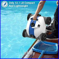 Cordless Automatic Pool Cleaner, Robotic Pool Cleaner with 5000mAh