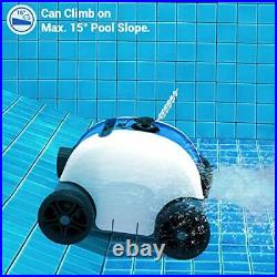 Cordless Automatic Pool Cleaner, Robotic Pool Cleaner with 5000mAh