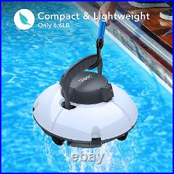 Cordless Automatic Pool Cleaner, Strong Suction with 2pcs Upgraded Motors NEW