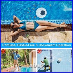 Cordless Pool Vacuum Robotic Pool Cleaner 23° Climbing Auto Pool Cleaning Robot