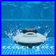 Cordless Robotic Automatic Pool Cleaner Vacuum for Above Ground Pools 110mins