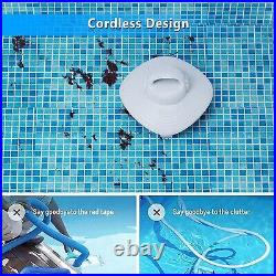 Cordless Robotic Automatic Pool Cleaner Vacuum for Inground Swimming Pools