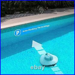 Cordless Robotic Automatic Pool Cleaner Vacuum for Inground Swimming Pools
