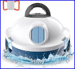 Cordless Robotic Pool Cleaner Automatic Pool Vacuum 90 Mins Runtime Powerful