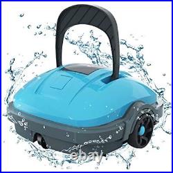 Cordless Robotic Pool Cleaner, Automatic Pool Vacuum, Powerful Suction