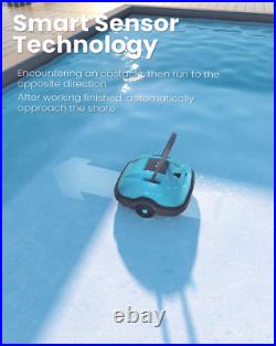 Cordless Robotic Pool Cleaner, Automatic Pool Vacuum, Powerful Suction, IPX8