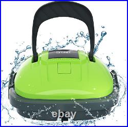 Cordless Robotic Pool Cleaner, Automatic Pool Vacuum, Powerful Suction, IPX8 Wat