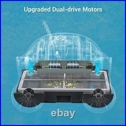 Cordless Robotic Pool Cleaner Automatic Pool Vacuum With Powerful Dualdrivers