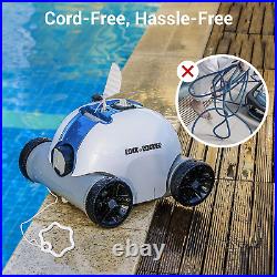 Cordless Robotic Pool Cleaner, Automatic Pool Vacuum with 60-90 Mins Working Tim