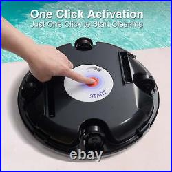 Cordless Robotic Pool Cleaner, Automatic Pool Vacuum with Dual Powerful Suction