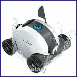 Cordless Robotic Pool Cleaner, Automatic Pool Vacuum with Powerful Dual