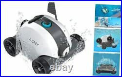Cordless Robotic Pool Cleaner, Automatic Pool Vacuum with Powerful Dual