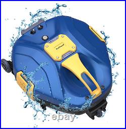 Cordless Robotic Pool Cleaner, Automatic Rechargeable Pool Robot Vacuum with Max