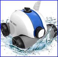 Cordless Robotic Pool Cleaner, Automatic Robot Vacuum with 60-90 Mins