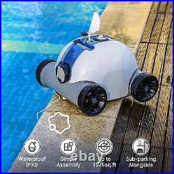 Cordless Robotic Pool Cleaner Paxcess Automatic Pool Robot Vacuum with 60-90 Min